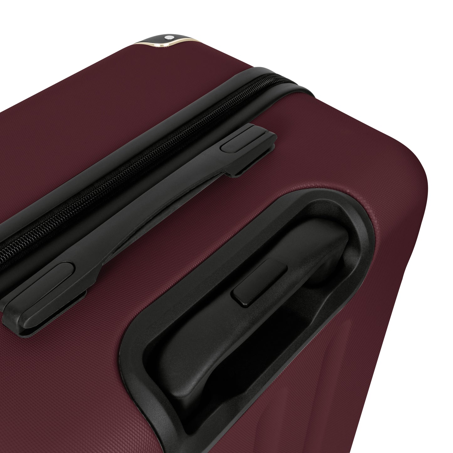 Swiss Hufeisen 3-Piece Travel Luggage Set - Bordeaux Gold