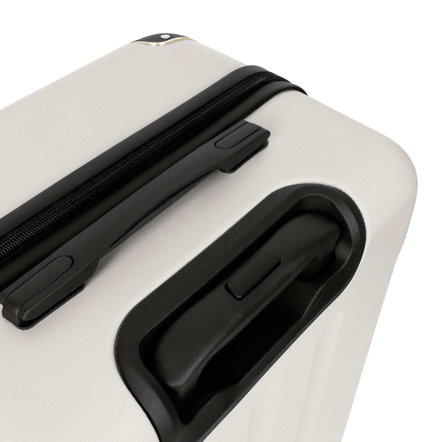 Swiss Hufeisen 3-Piece Travel Luggage Set - Cream & Gold