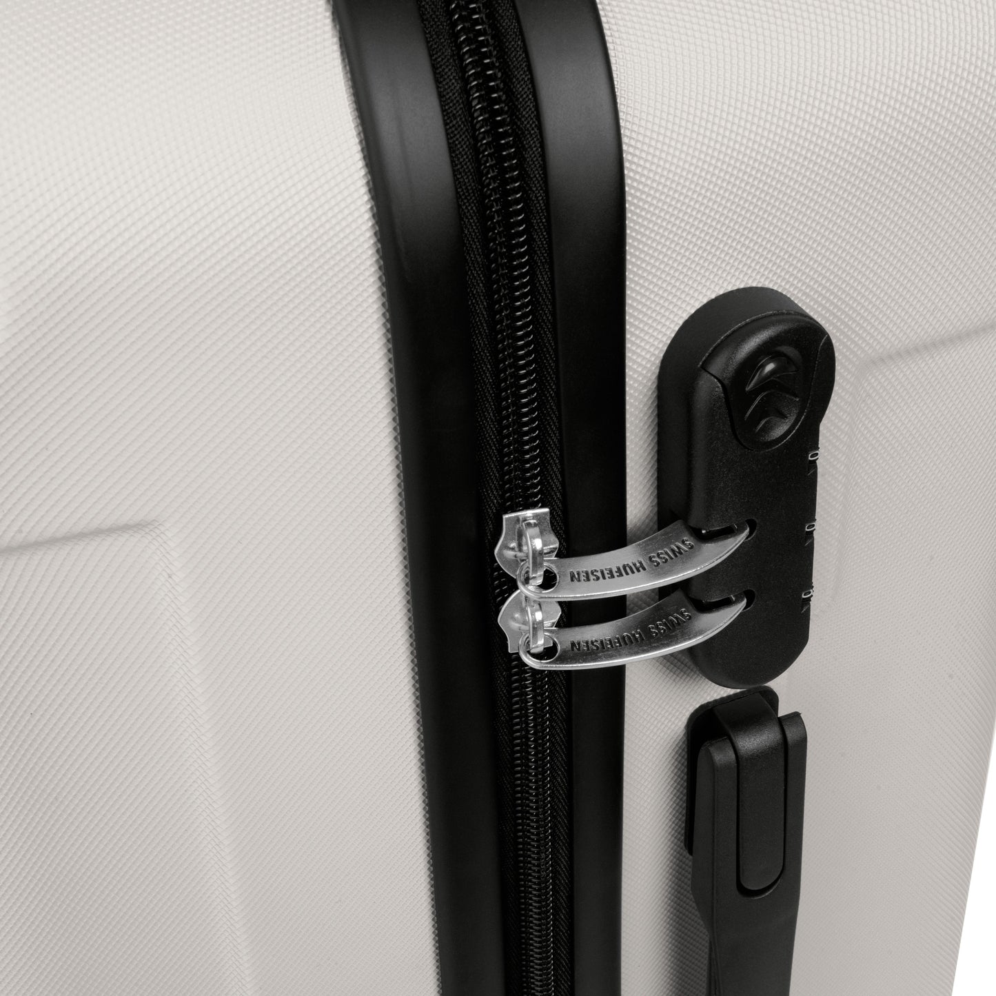 Swiss Hufeisen 3-Piece Travel Luggage Set - Cream & Gold