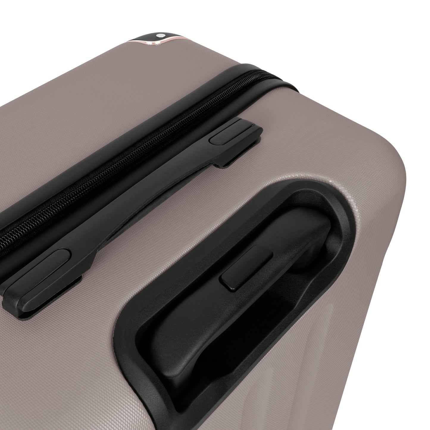 Swiss Hufeisen 3-Piece Travel Luggage Set - Taupe & Rose Gold