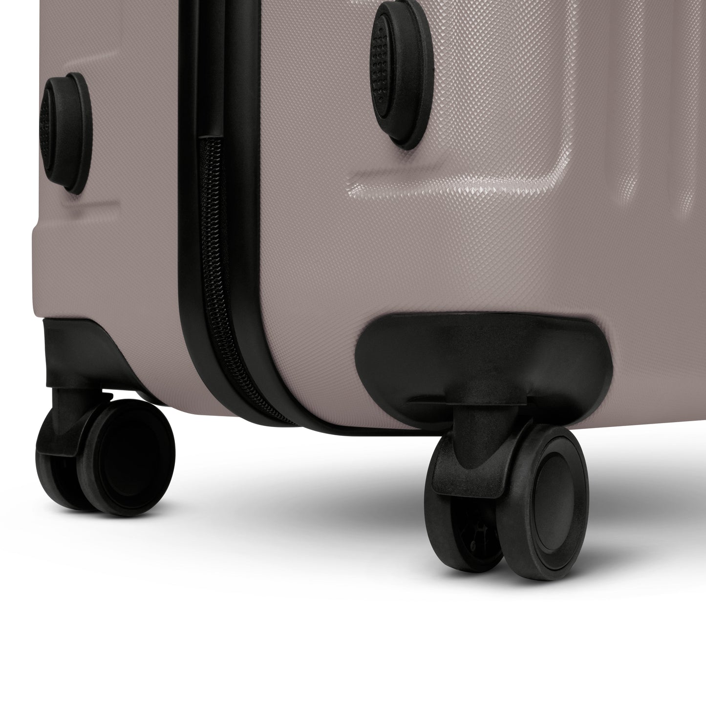 Swiss Hufeisen 3-Piece Travel Luggage Set - Taupe & Rose Gold