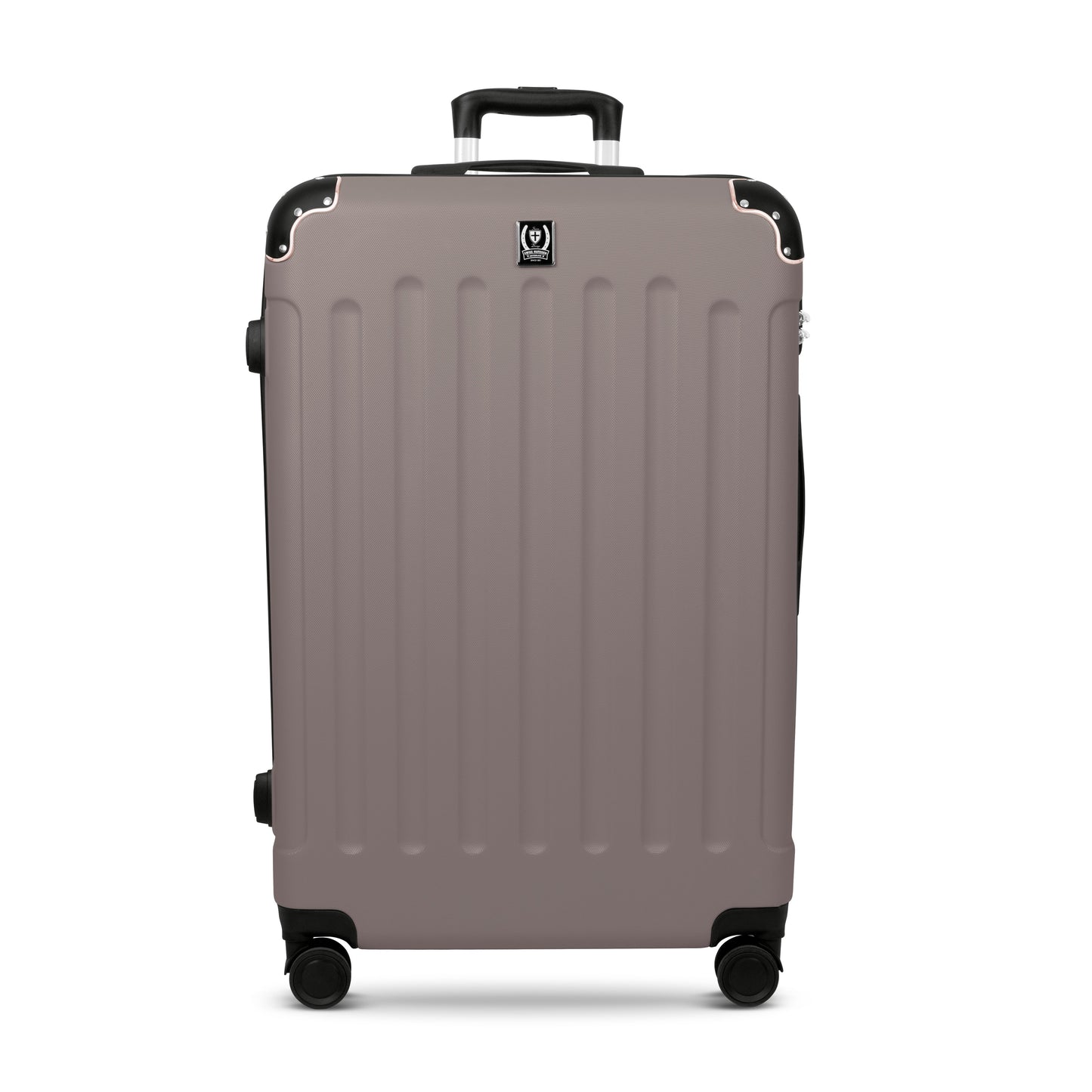 Swiss Hufeisen 3-Piece Travel Luggage Set - Taupe & Rose Gold
