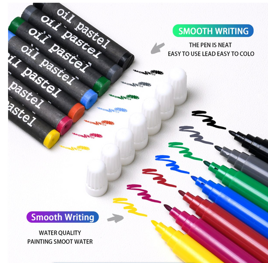 Jack Brown Mega Deluxe Pro Art & Craft Set with Aluminum Box - 190 Piece