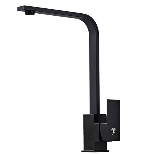 Jack Brown Kitchen Mixer Tap with Hose - Matt Black