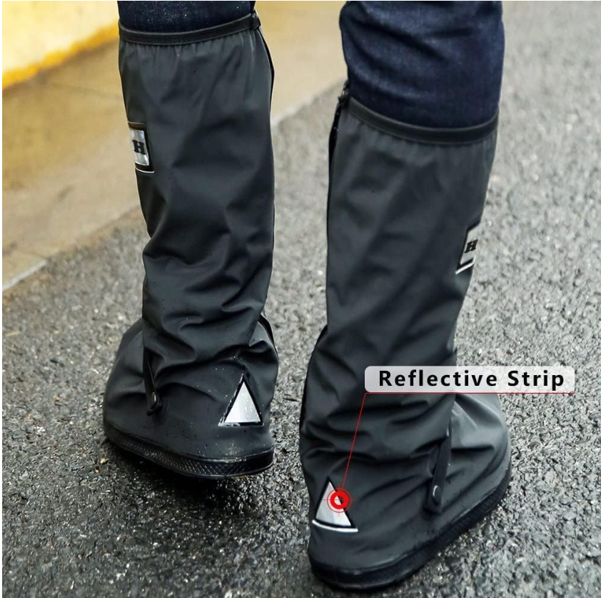 Jack Brown - Non-Slip Camping Outdoor Waterproof High Top Rain Boot Cover (Small)