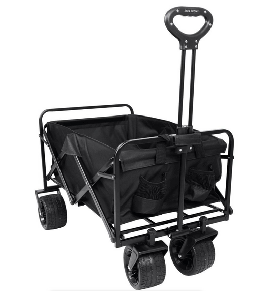 Jack Brown 90cm x 47cm Compact Folding Camping Cart Utility Wagon