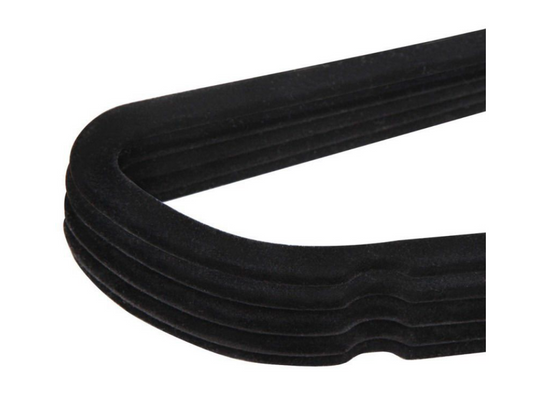 Jack Brown 50-Pack Premium Velvet Hangers - Non Slip & Space Saving - Black
