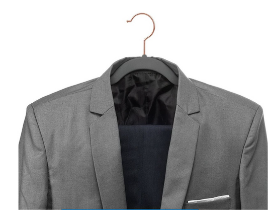 Jack Brown 50-Pack Premium Velvet Hangers - Non Slip & Space Saving - Grey