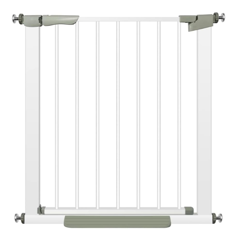 Adjustable Baby Gate Pet Gate with Tread Easy to Install 75-82cm