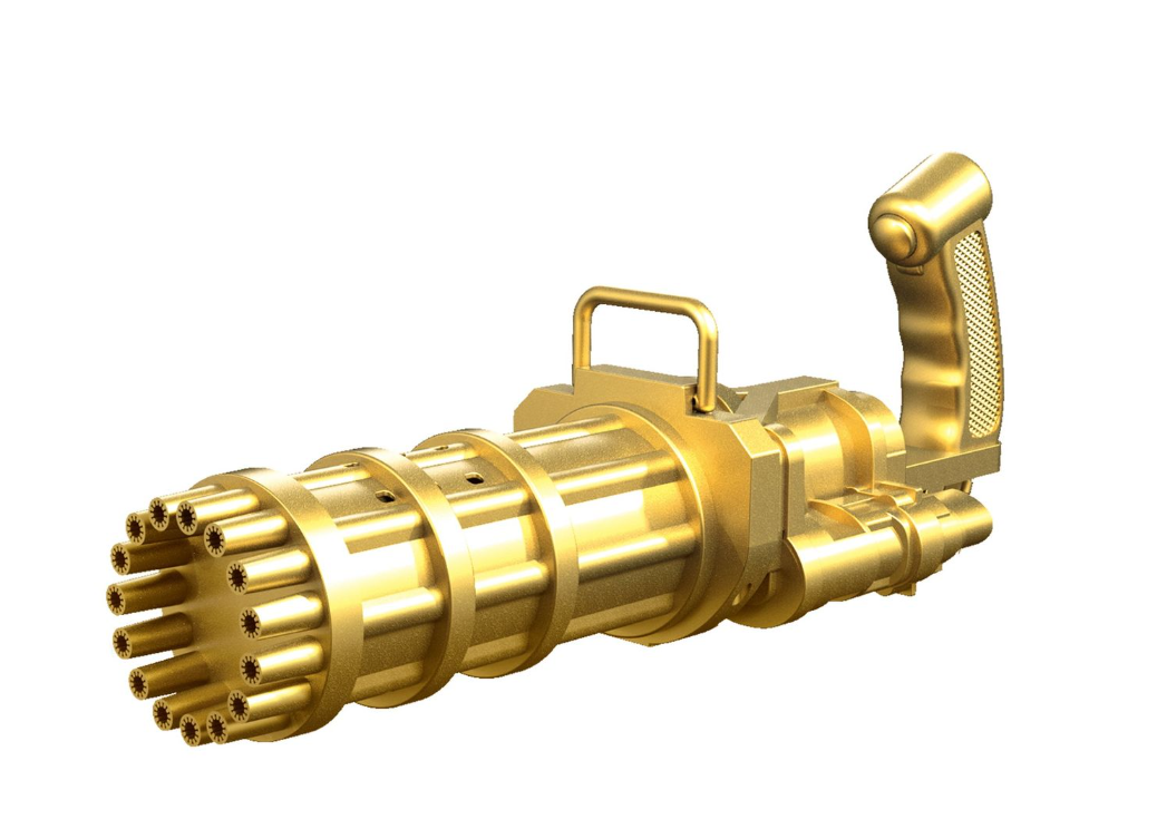 JB LUXX 2x Battery Operated Bubble Machines - Gold