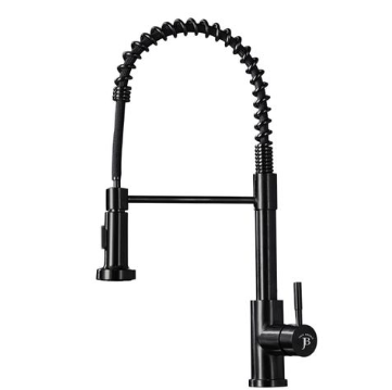 Jack Brown Pull Out Kitchen Mixer Tap With Hose - Black