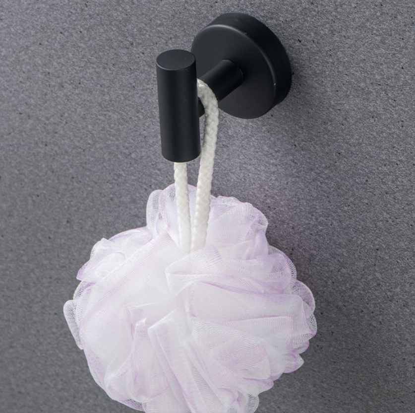 Jack Brown 5-Piece Round Bathroom Accessory Set - Black