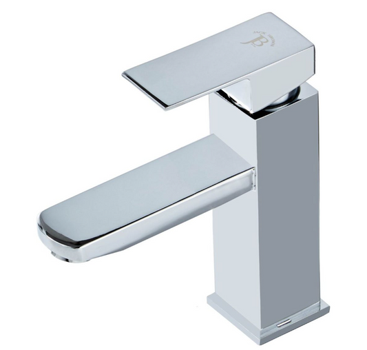 Jack Brown Square Bathroom Basin Mixer Tap With Hose
