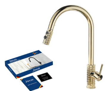 JOHLER Pull-Out Kitchen Faucet - German Quality - Gun Metal gold