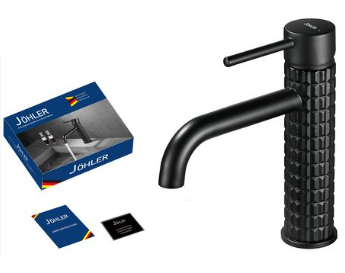 JOHLER Basin Mixer with Hose - German Quality - Matt Black