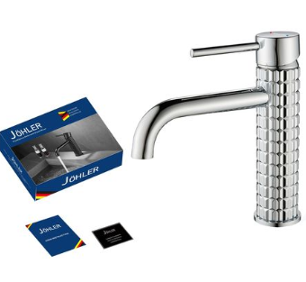JOHLER Basin Mixer with Hose - German Quality - Sliver