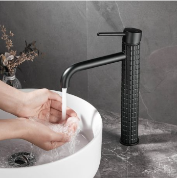 JOHLER Tall Basin Mixer with Hose - German Quality - Matt Black