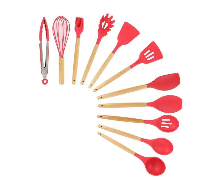 Jack Brown-Kitchen Silicone Utensil Set 11pcs