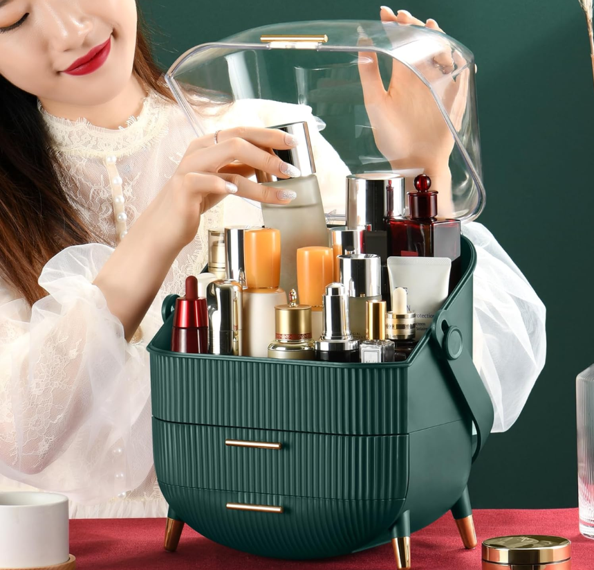 Jack Brown Make-up and Cosmetic Large Portable Storage Organizer