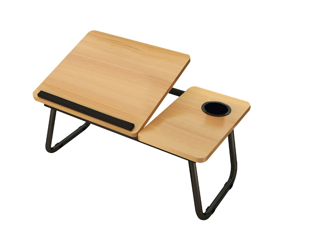 Jack Brown Foldable Adjustable Split Laptop Bed Table