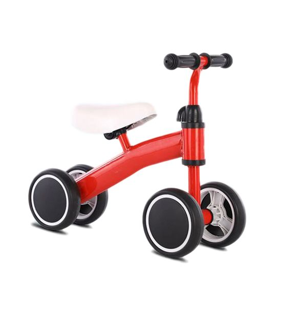 Jack Brown Baby Balance Double Wheel Bike No Foot Pedal Riding - Red