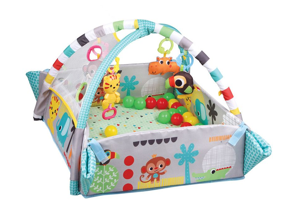 Jack Brown 5-in-1 Activity Gym & Ball Pit Blue