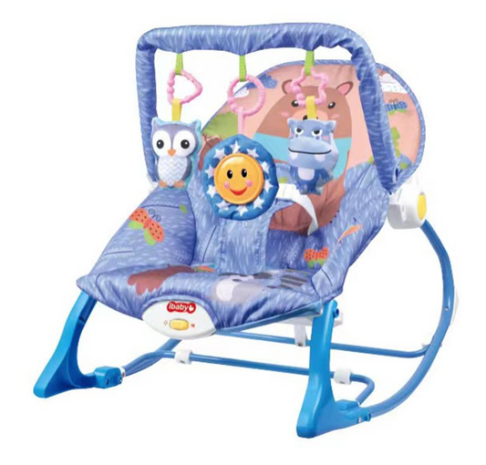Jack Brown Infant-to-Toddler Baby Bouncing Musical Rocker Chair -Purple