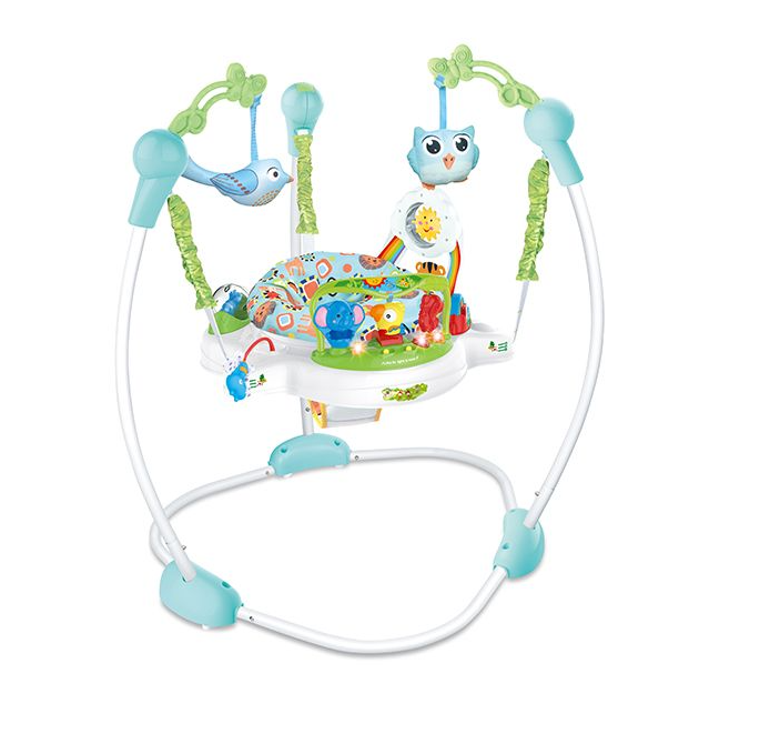 Jack Brown Adjustable Baby Jumper- Blue