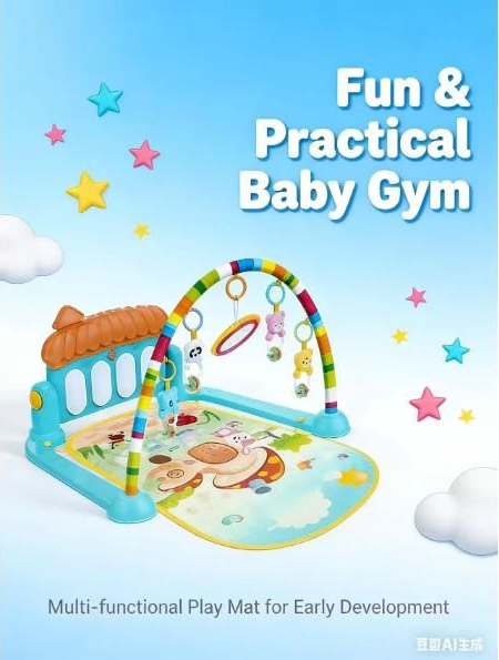 Baby Play Gym Piano Fitness Rack Mat