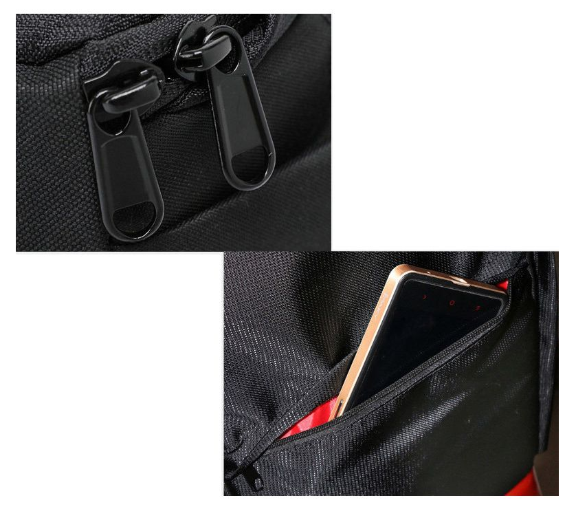 Jack Brown Waterproof Camera Backpack - Red