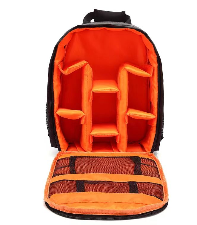 Jack Brown Waterproof Camera Backpack - Orange