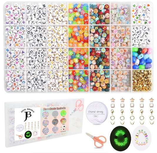 Jack Brown Clay Beads and Charms Kit for Jewellery Bracelet Making