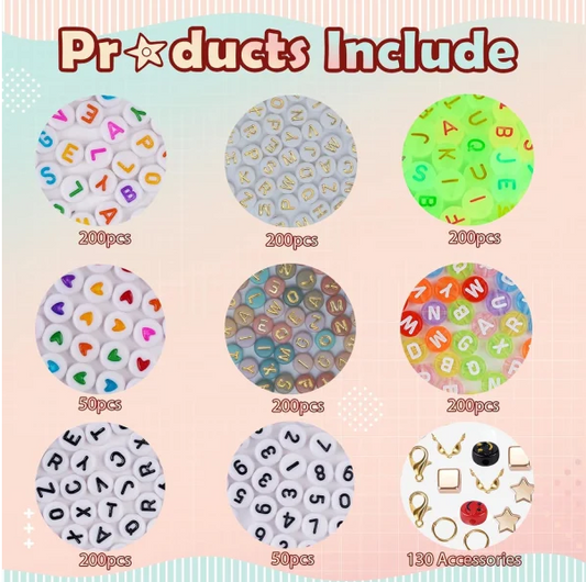Jack Brown Clay Beads and Charms Kit for Jewellery Bracelet Making