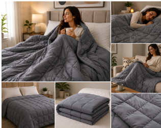 Jack Brown Anti Anxiety Weighted Blanket - 25LB (11.34kg) - Queen-152x203CM