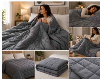 Jack Brown Anti Anxiety Weighted Blanket - 15LB (6.8kg) - Queen - 152x203CM