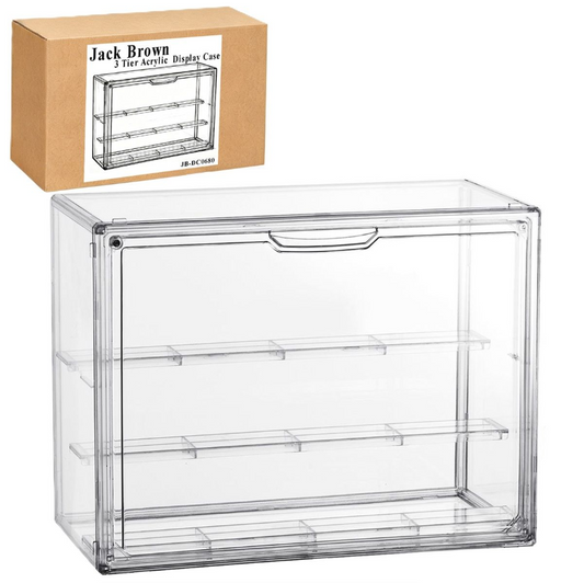 Jack Brown 3Tier Acrylic Stackable Clear Display Case Gift Stand Set 2 Pack