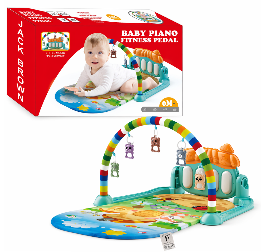 Jack Brown Baby Play Gym Piano Fitness Rack Mat