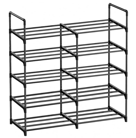 Jack Brown 5-Tier Shoe Rack Heavy Duty S/S Space Saver Organizer