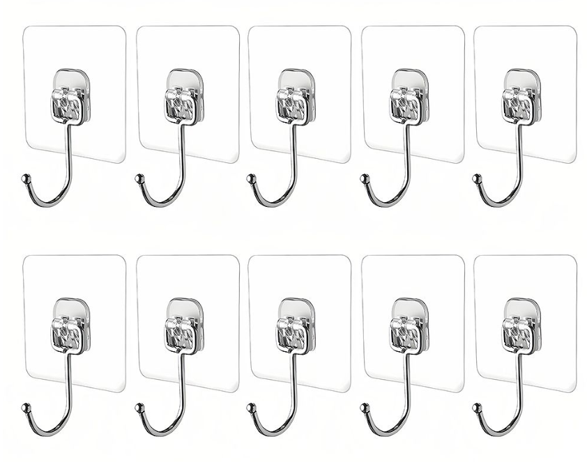 Jack Brown Multi-Use Self Adhesive Hooks Pack of 20