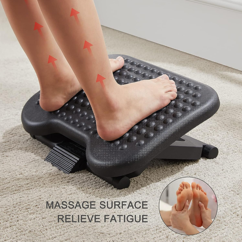 Jack Brown Adjustable Office Under Desk Footrest