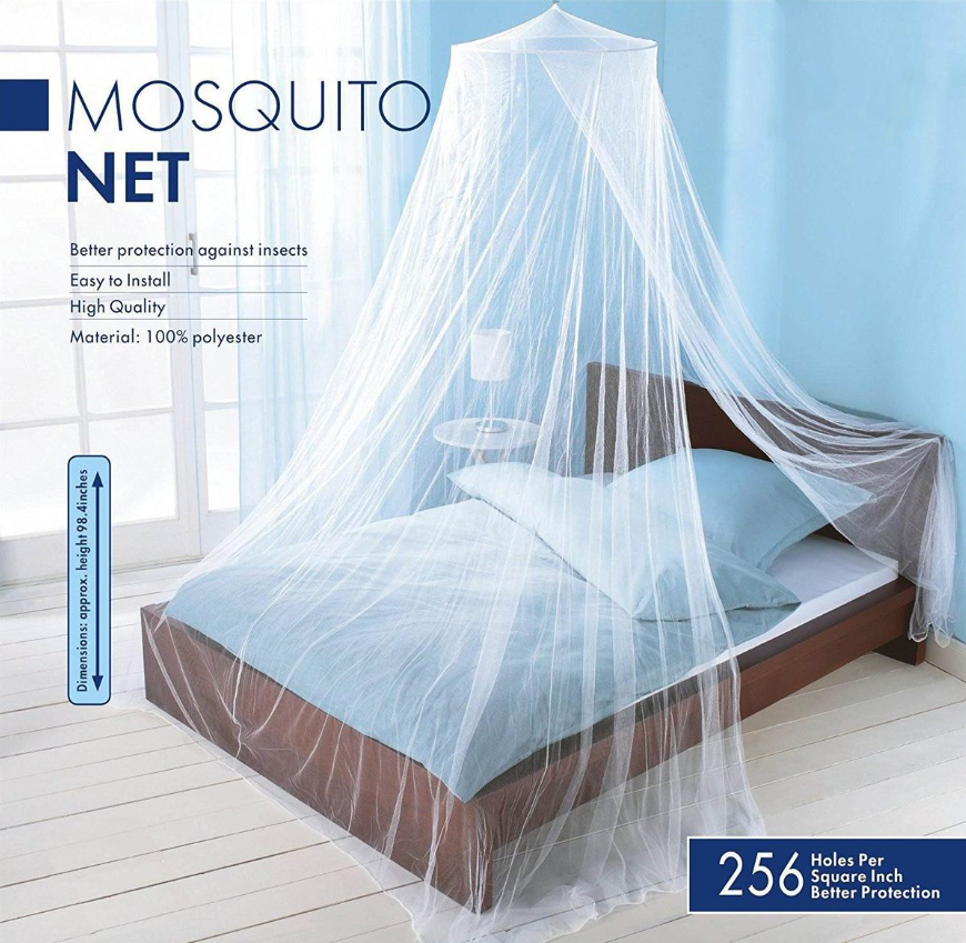 Jack Brown Luxury Mosquito Net Bed Mesh Canopy for Single to King Size Beds