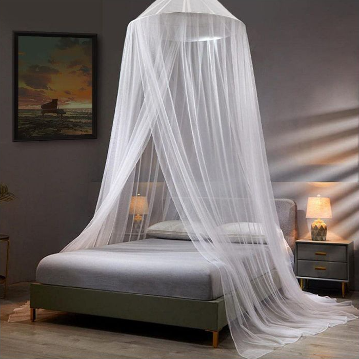 Jack Brown Luxury Mosquito Net Bed Mesh Canopy for Single to King Size Beds