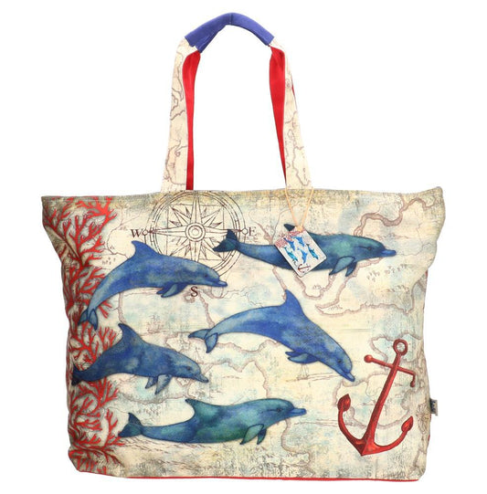 PE-Florence Colourfull Flipflops Ladies Shopper Bag
