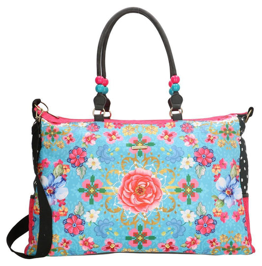Melli Mello Lyan Ladies Raffia Shopper/Beach Bag - Blue