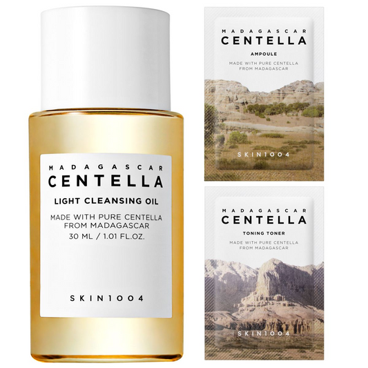 SKIN1004 Centella Light Cleansing Oil - Korean Gentle Double Face Cleanser
