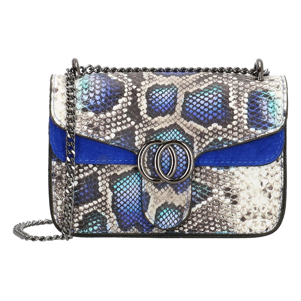 Charm London Elisa Leather Ladies Shoulder Bag - Sky Blue