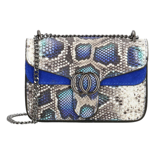 Charm London Elisa Leather Ladies Shoulder Bag - Sky Blue