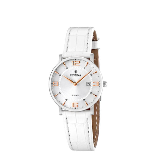 Festina Correa Clasico Analogue Ladies Wrist Watch - White F16477-4
