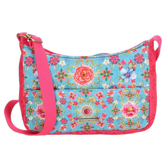 Melli Mello Lyan Ladies Shoulder Bag - Blue & Pink 17128