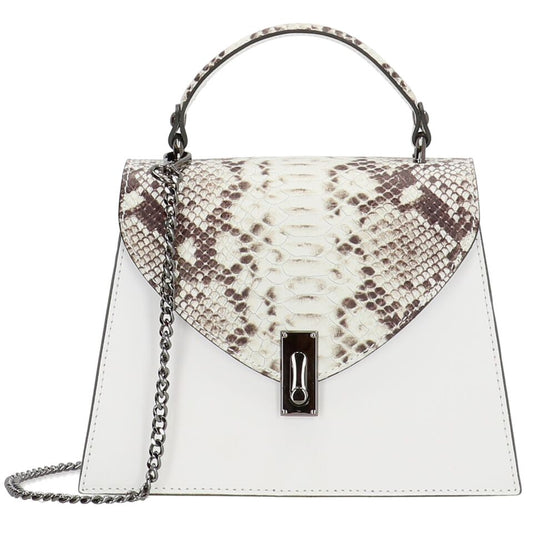 Charm London Elisa Leather Ladies Top Handle Hand Bag - White